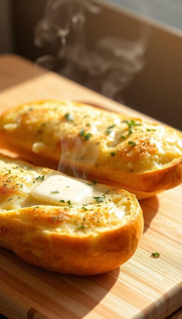 stovetop garlic bread