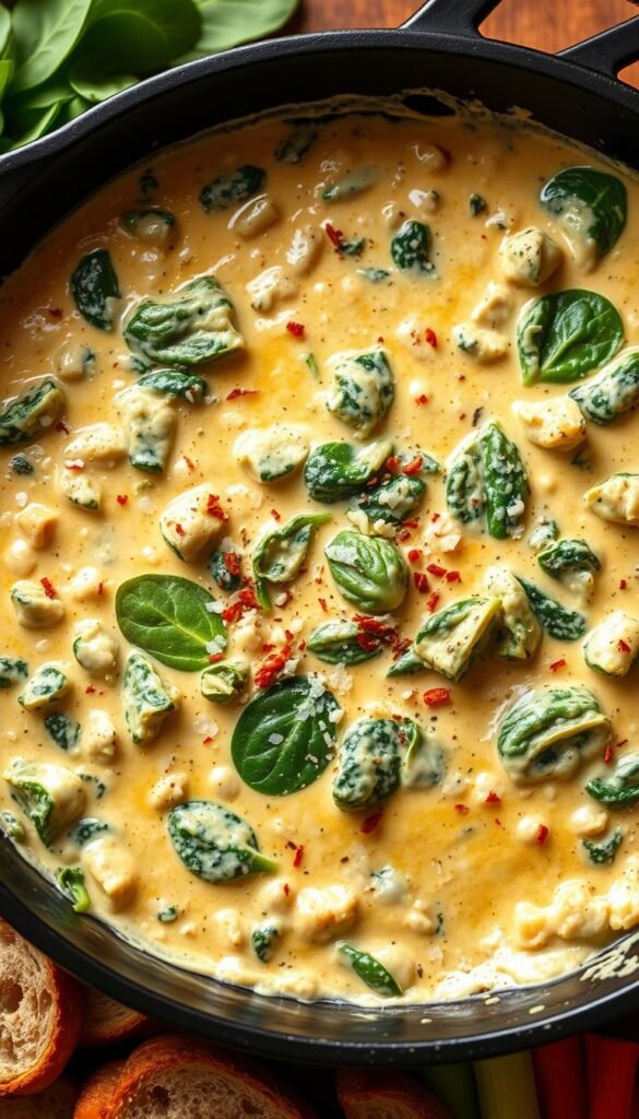 stovetop spinach artichoke dip