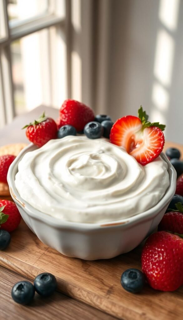 vanilla cream cheese fruit dip