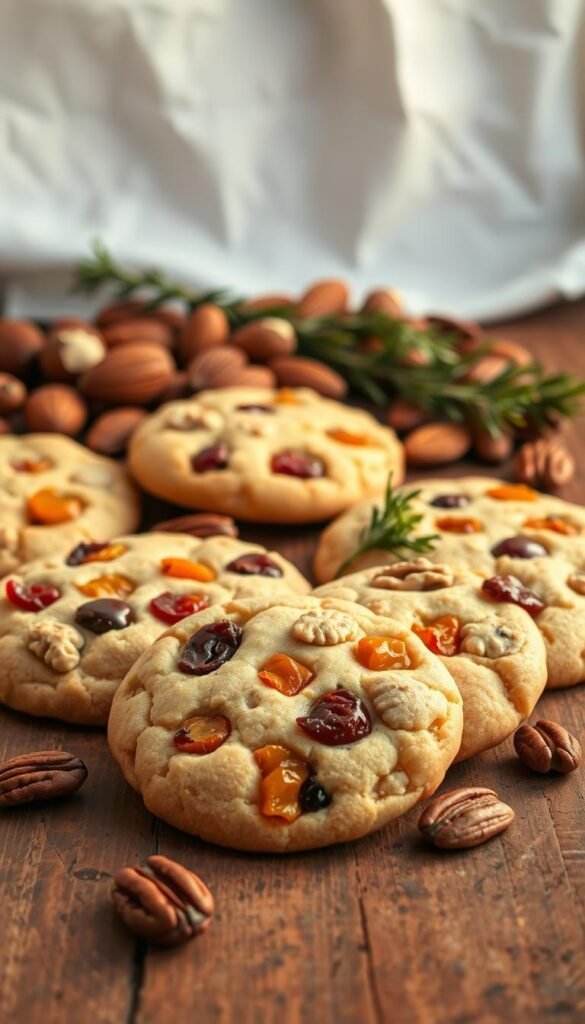 vegan fruit and nut cookies