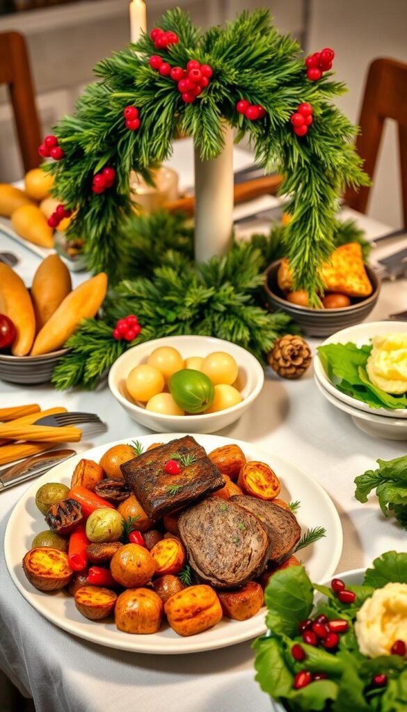 vegetarian Christmas dinner