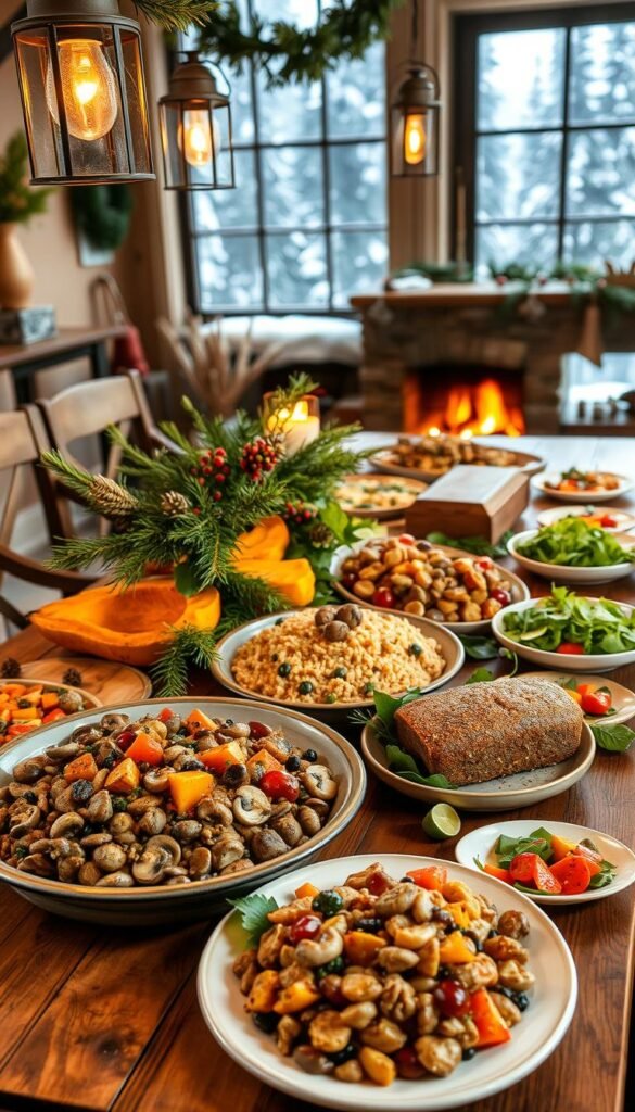 vegetarian Christmas dinner