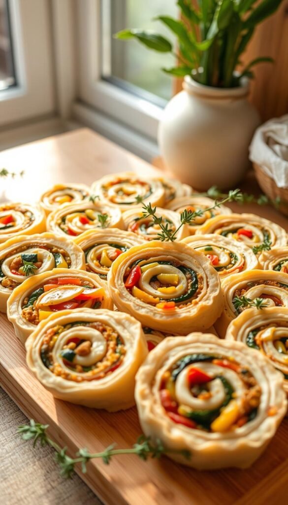 vegetarian pinwheels