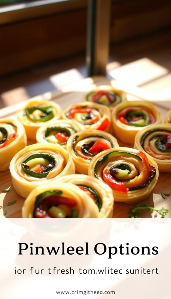 vegetarian pinwheels vegetarian pinwheels