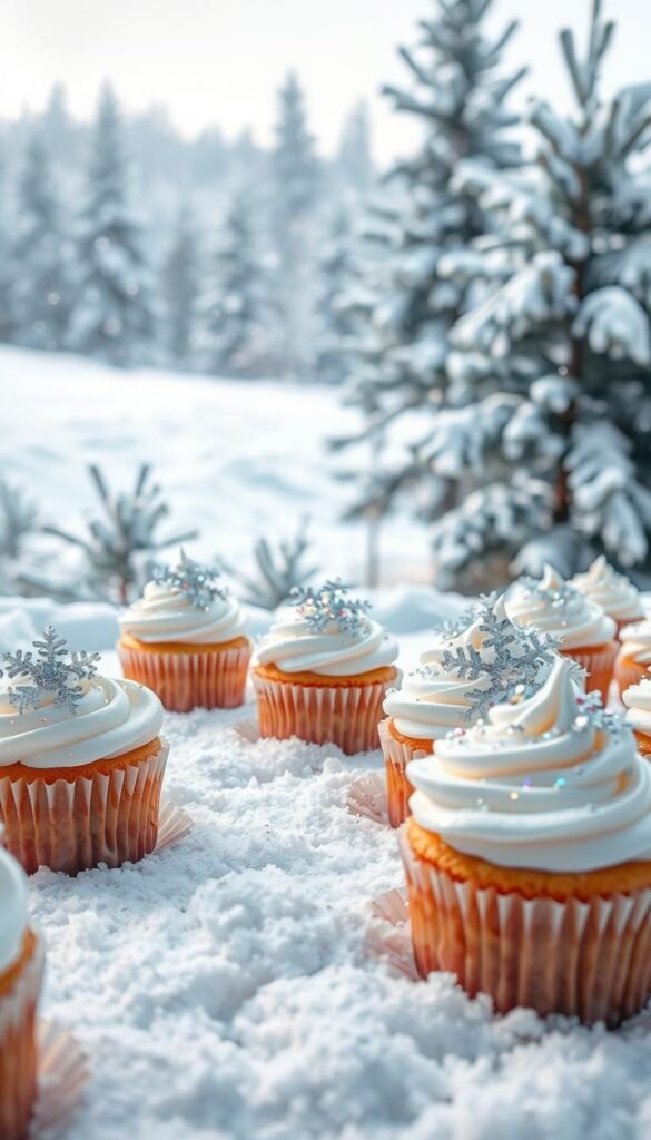 winter wonderland cupcakes