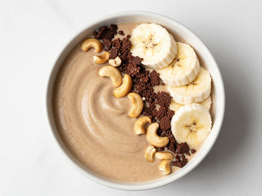 cashew butter smoothie bowl