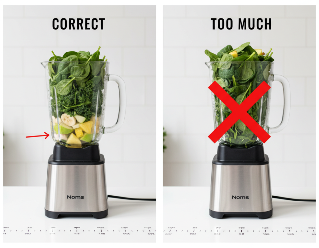 comparison of correct and incorrect smoothie ingredient ratios comparison of correct and incorrect smoothie ingredient ratios