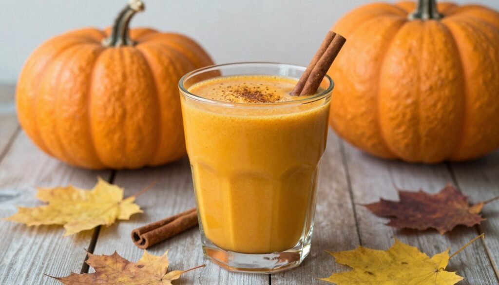 fall-themed pumpkin smoothie