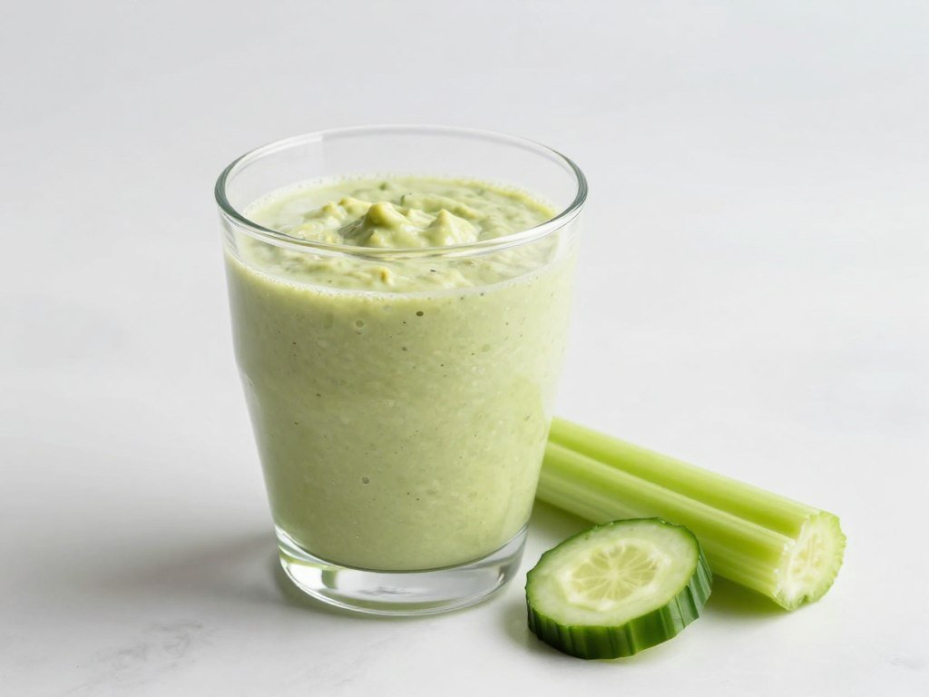 green avocado smoothie without fruit