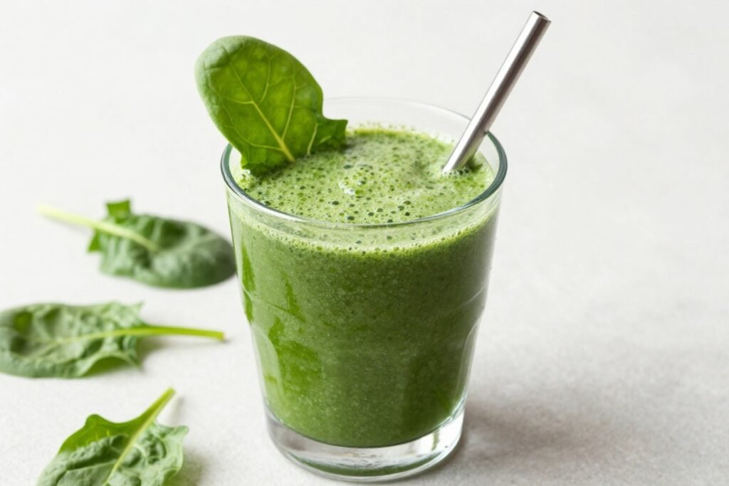 green protein smoothie with spinach green protein smoothie with spinach