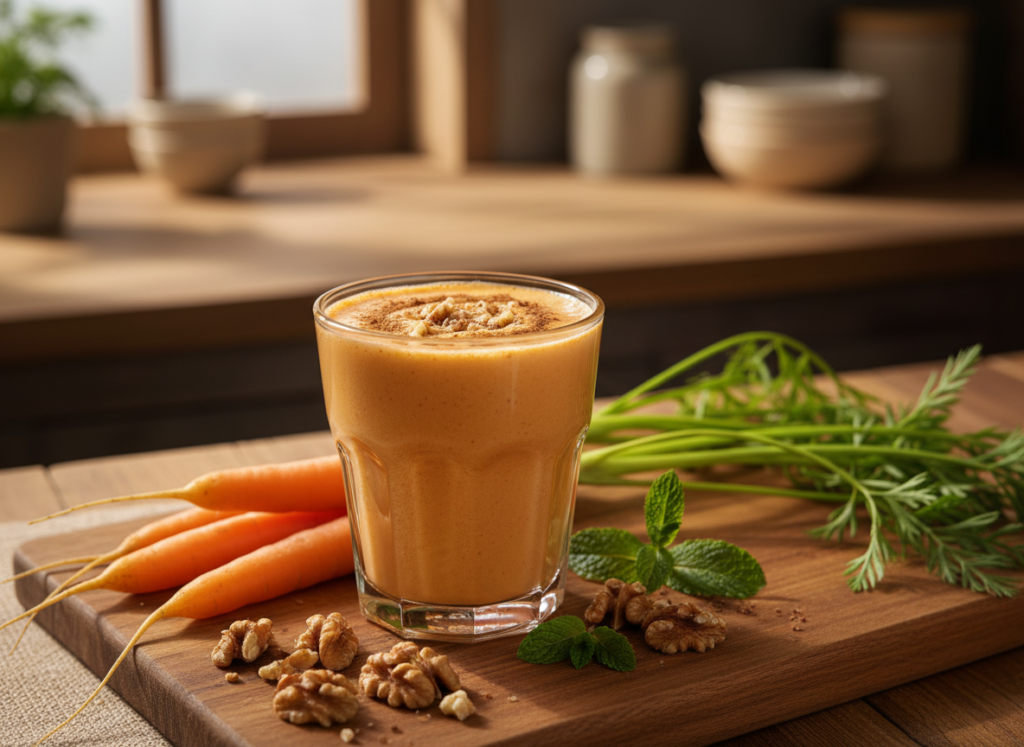 orange carrot cake smoothie