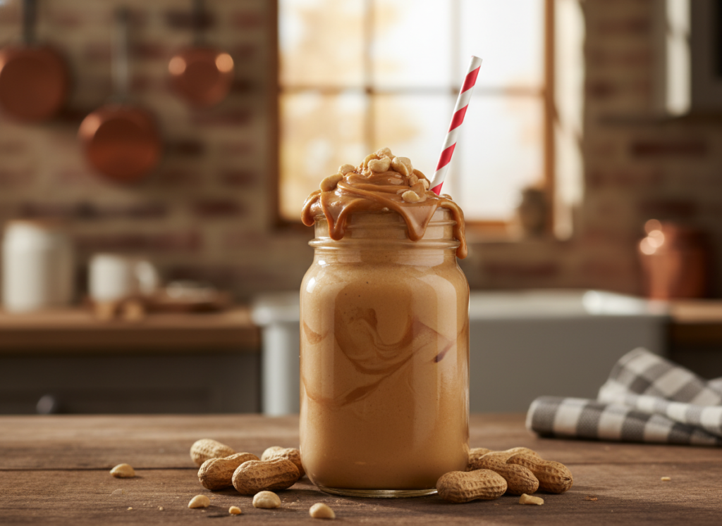 peanut butter coffee protein smoothie recipe