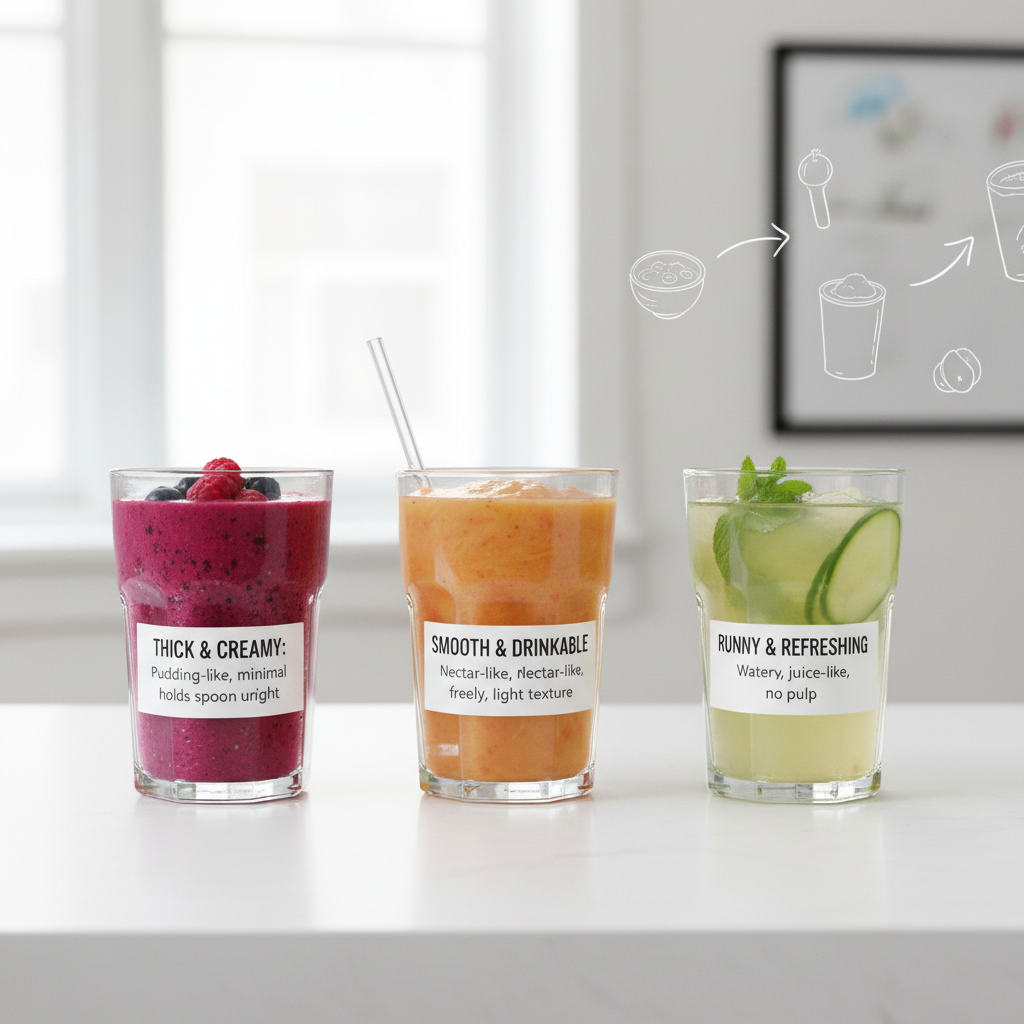 smoothie thickness comparison