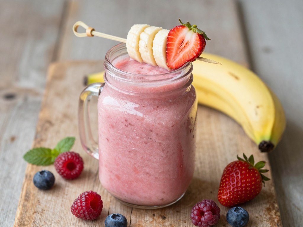 strawberry banana protein smoothie strawberry banana protein smoothie