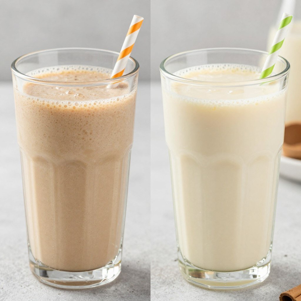 thin watery smoothie versus thick smoothie