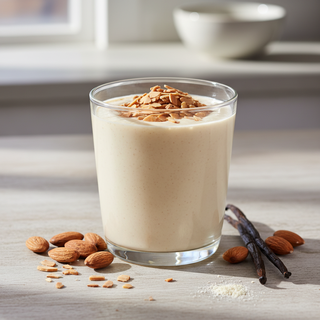 vanilla almond protein smoothie