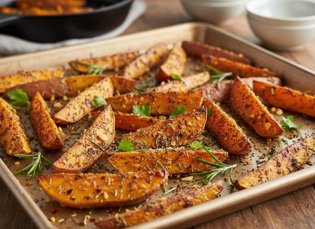 crispy roasted potato wedges with herbs crispy roasted potato wedges with herbs