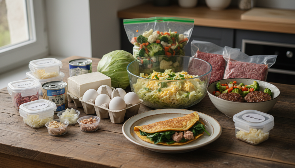 affordable keto breakfast ingredients and meals