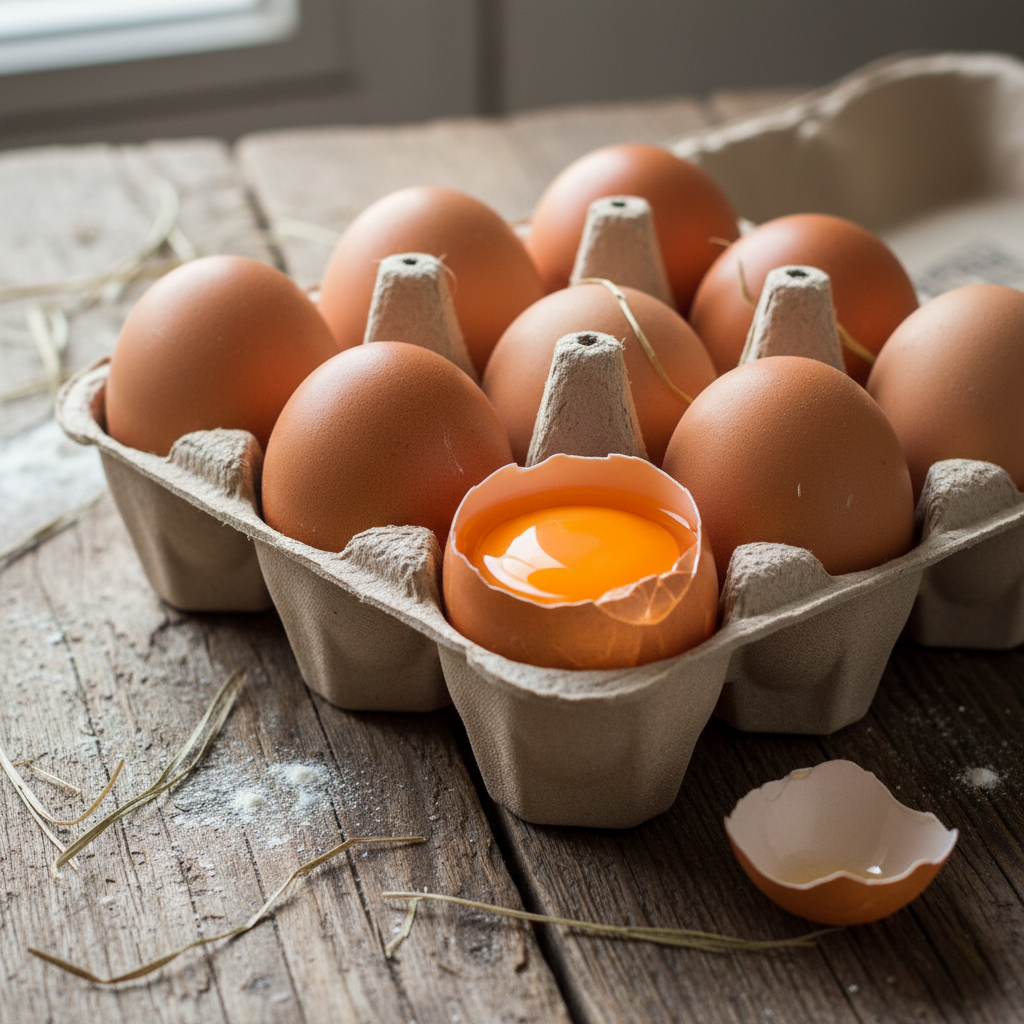 carton of farm fresh eggs