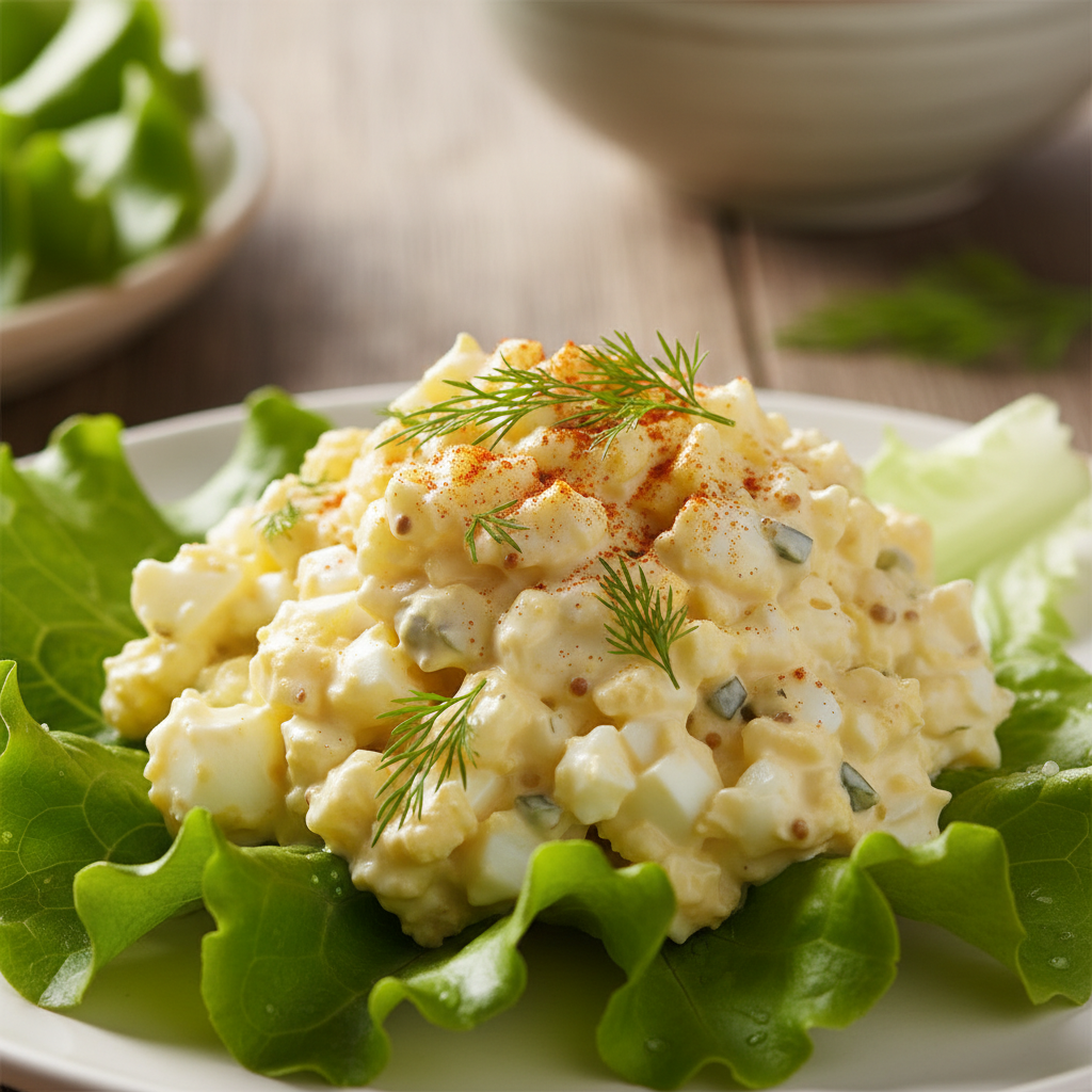 creamy keto egg salad served on lettuce leaves creamy keto egg salad served on lettuce leaves