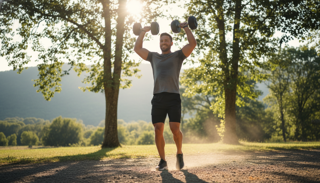 fit person exercising outdoors on keto diet