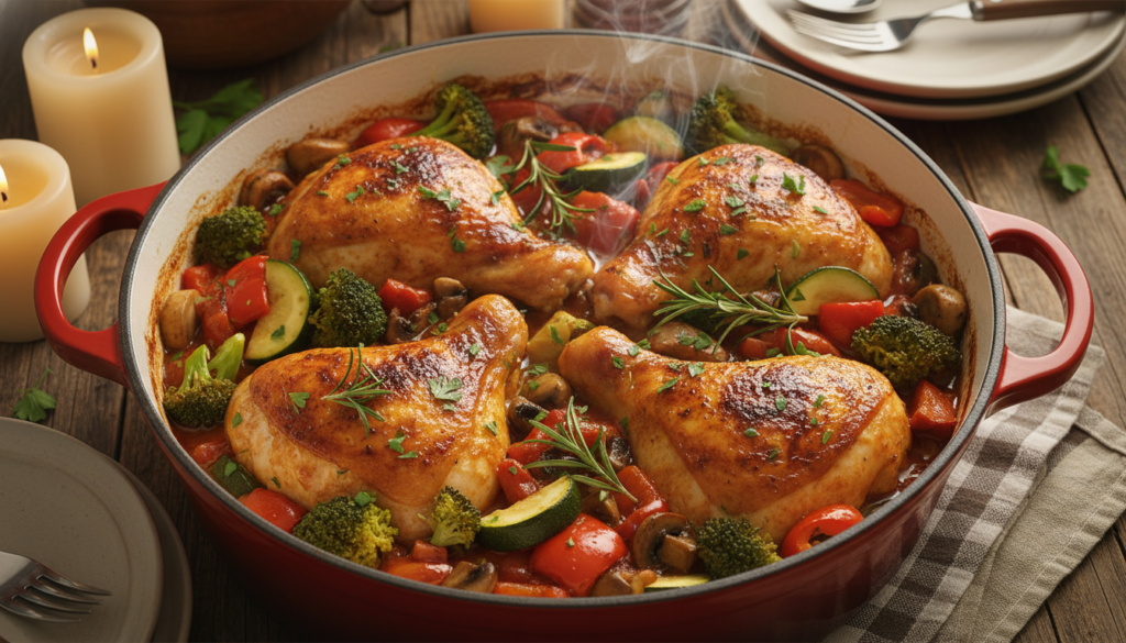 hearty one-pot keto meal in Dutch oven hearty one-pot keto meal in Dutch oven