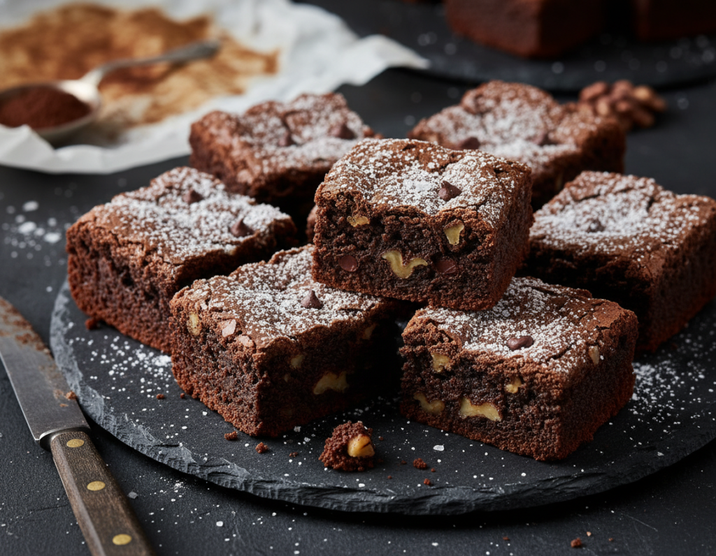 keto brownie bites with crackly tops