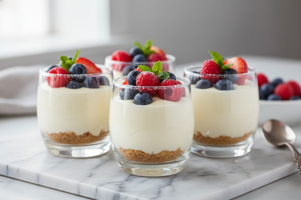 keto cheesecake cups with almond crust