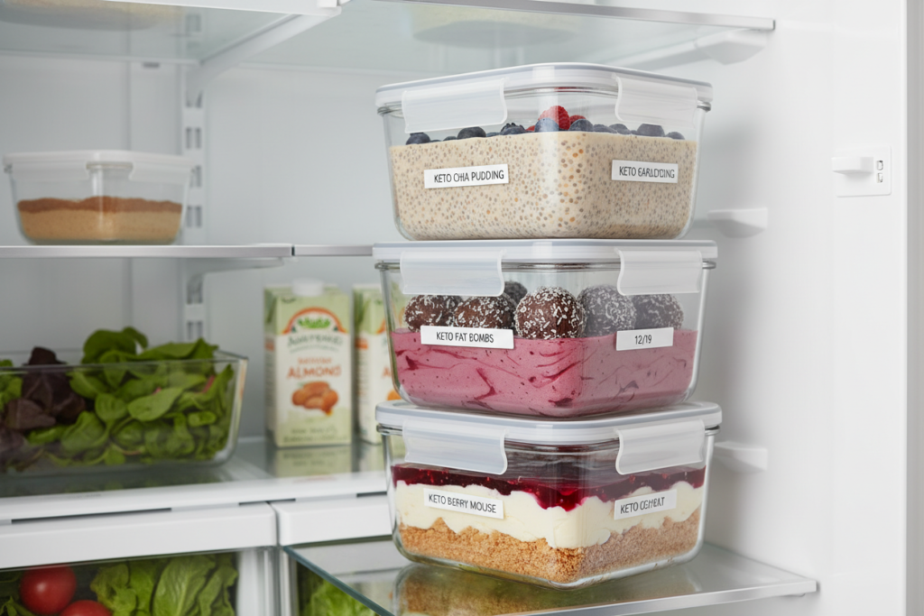 keto desserts in airtight containers keto desserts in airtight containers