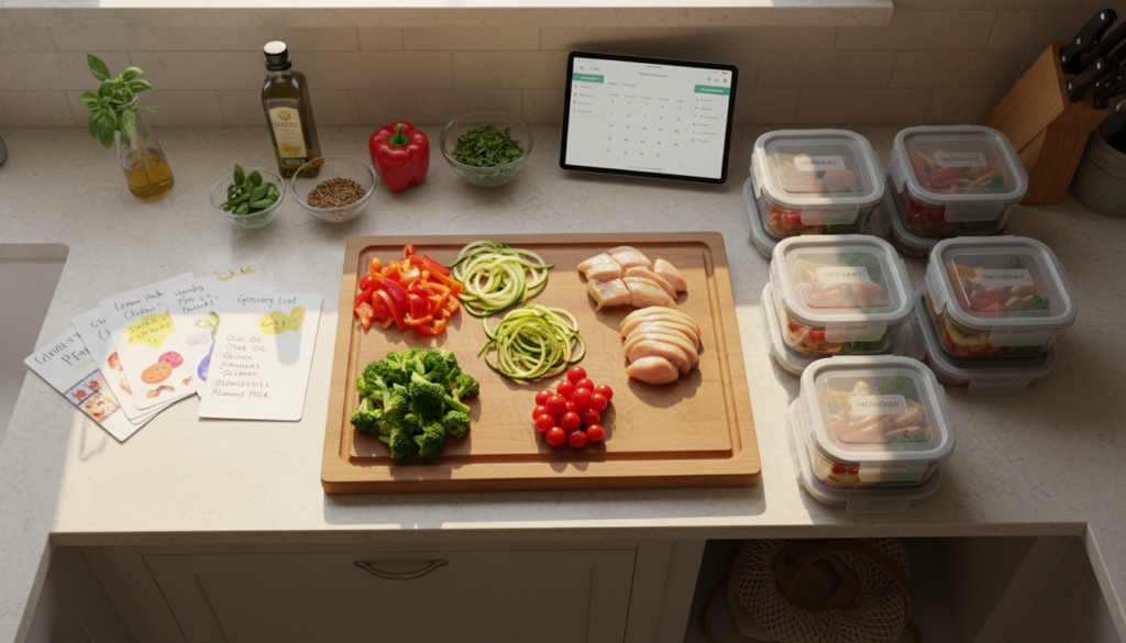 keto meal planning with recipe cards and ingredients keto meal planning with recipe cards and ingredients
