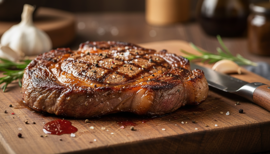 perfectly seared keto steak with golden crust perfectly seared keto steak with golden crust