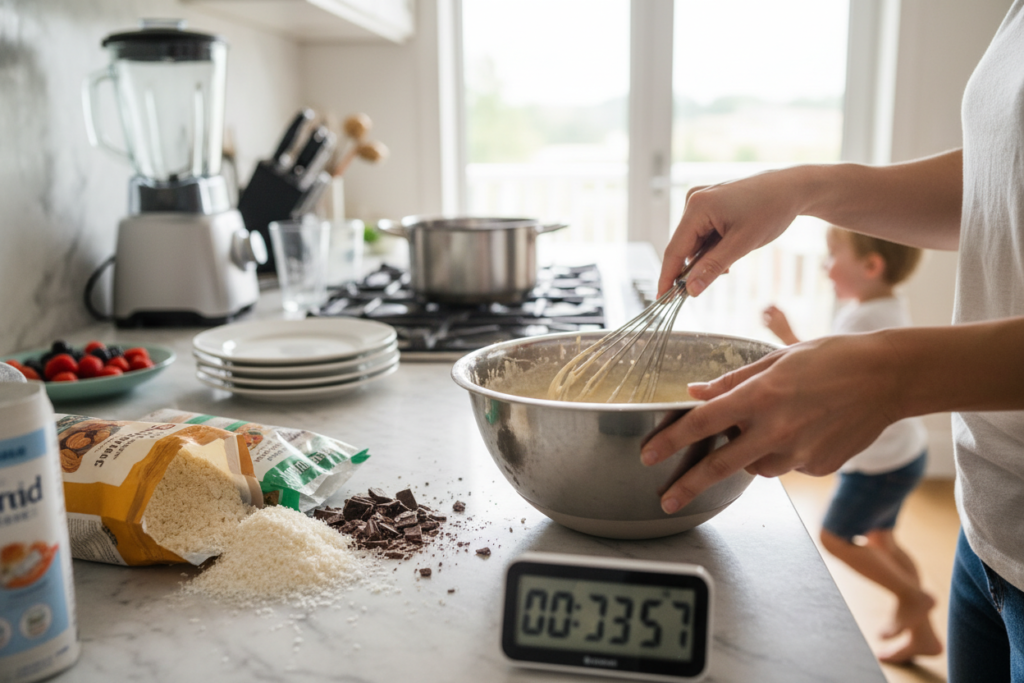 quick keto dessert being prepared quick keto dessert being prepared