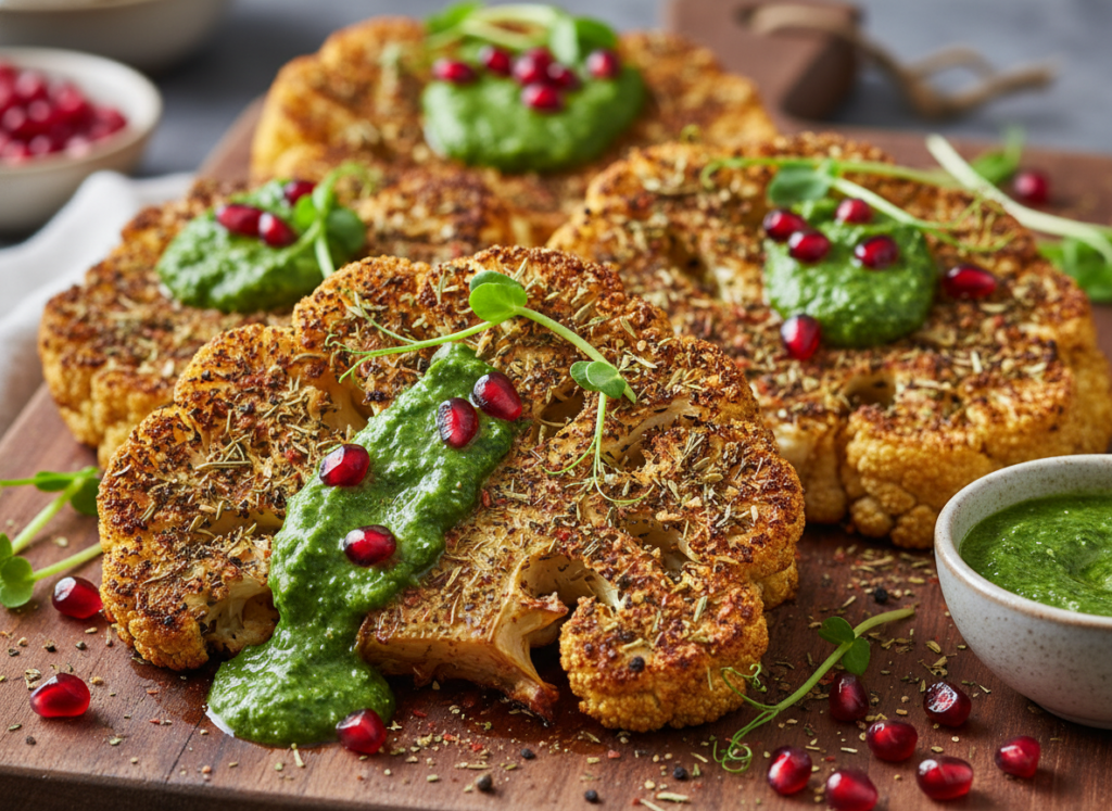 roasted cauliflower steaks roasted cauliflower steaks