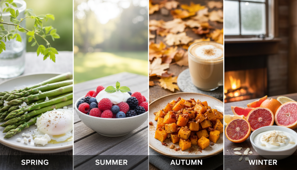seasonal keto breakfast ingredients through the year