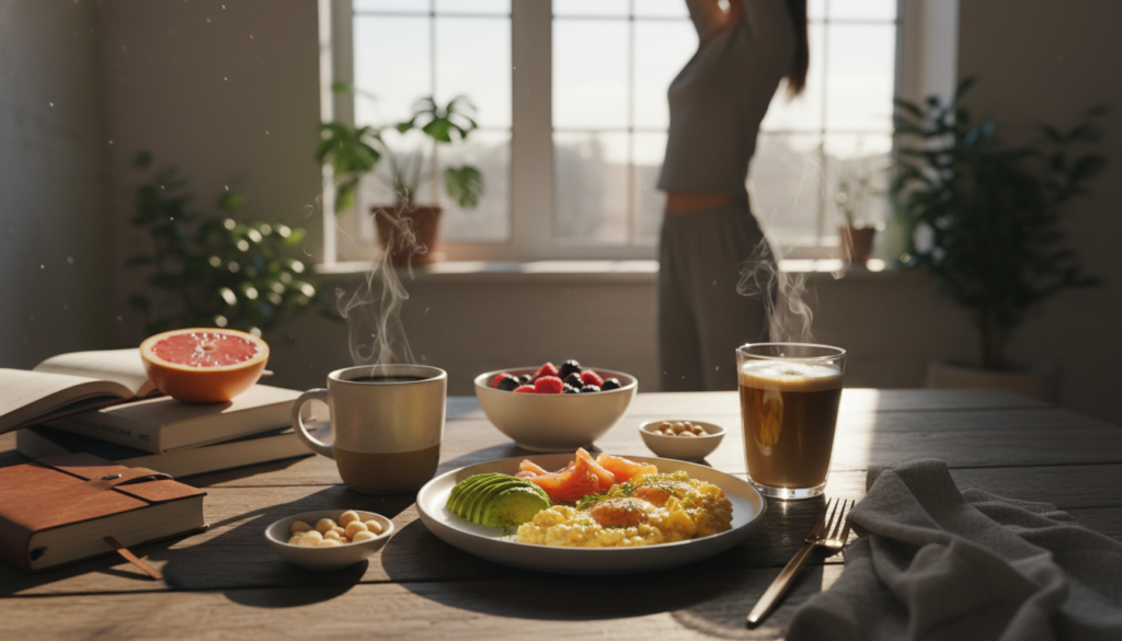 successful keto breakfast lifestyle image