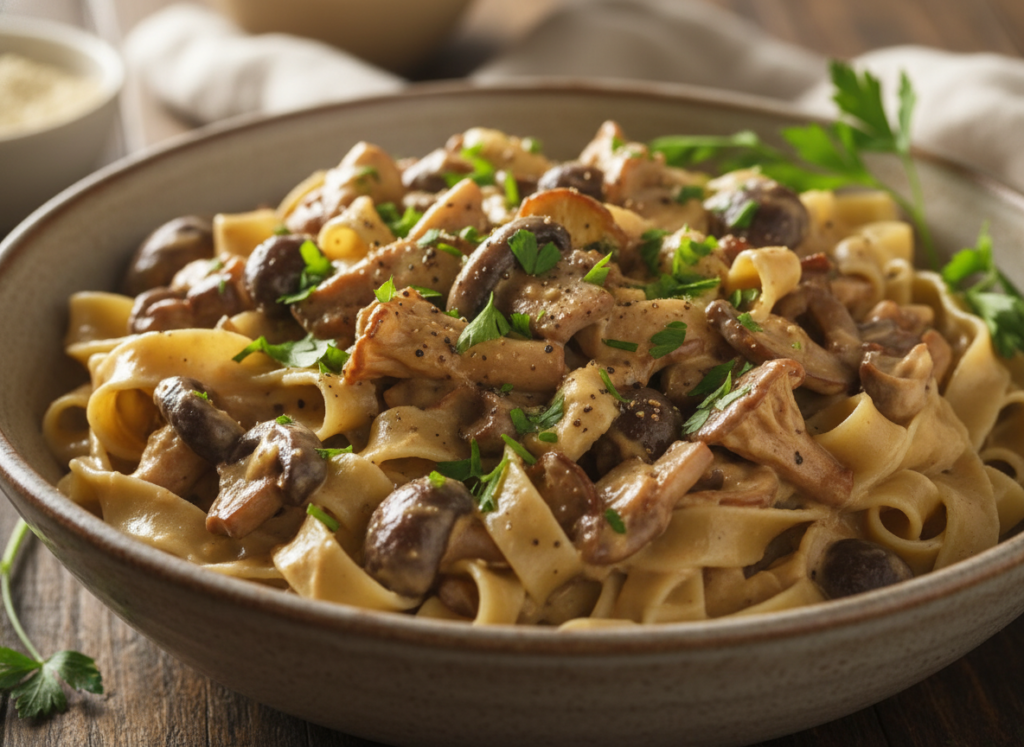 vegan mushroom stroganoff vegan mushroom stroganoff