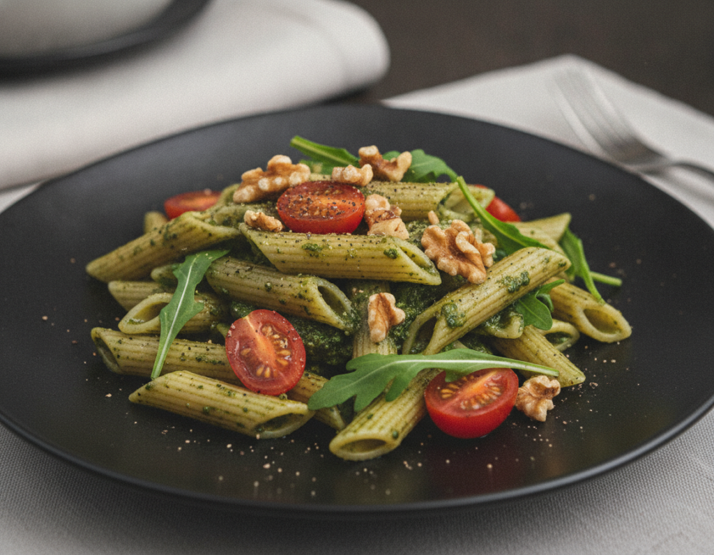 arugula walnut pesto pasta