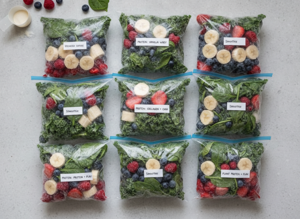 freezer bags with smoothie ingredients freezer bags with smoothie ingredients