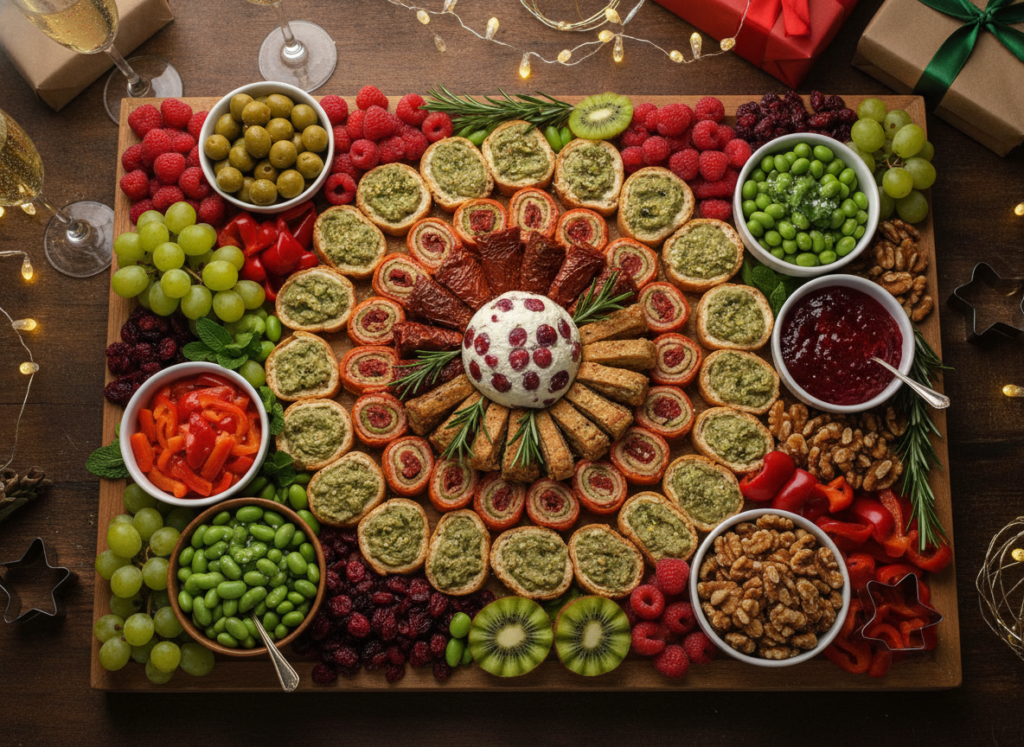 holiday themed vegan board holiday themed vegan board