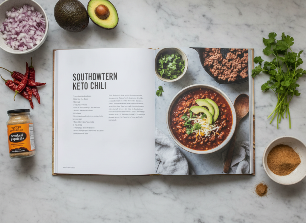 keto cookbook with chili recipes