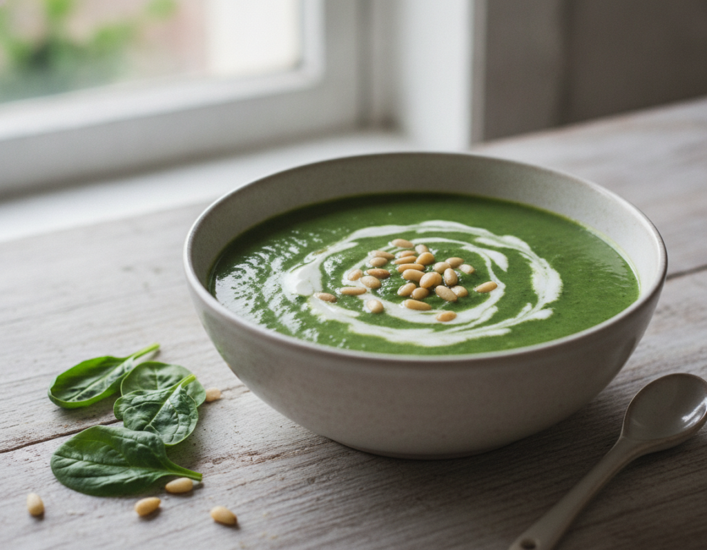 keto spinach soup with cream