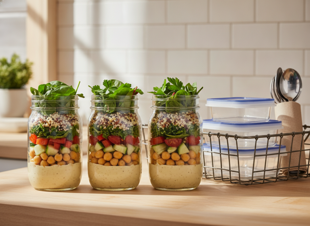 mason jar layered salads for meal prep mason jar layered salads for meal prep