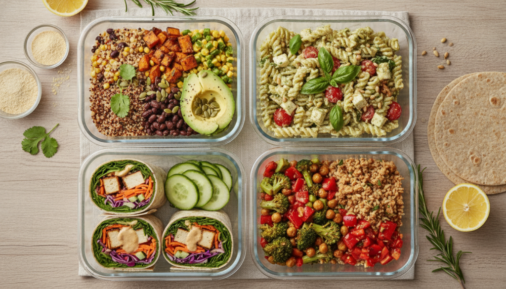 meal prep containers with vegan lunches meal prep containers with vegan lunches