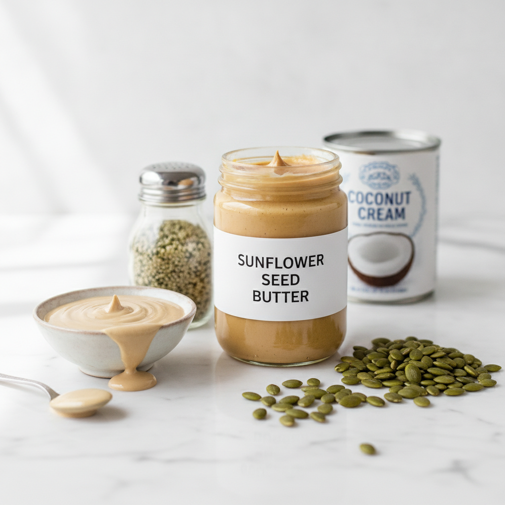 nut-free alternatives like sunflower seeds and tahini nut-free alternatives like sunflower seeds and tahini