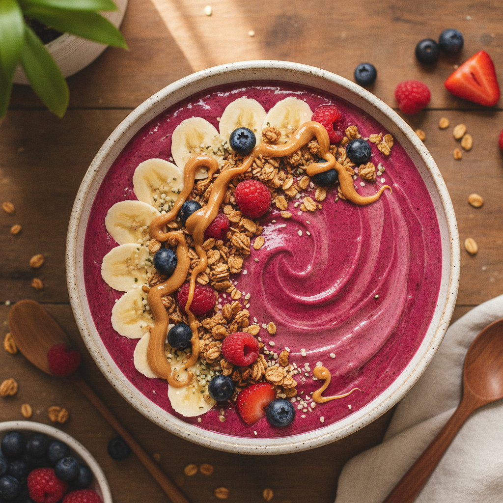 peanut butter protein smoothie bowl peanut butter protein smoothie bowl