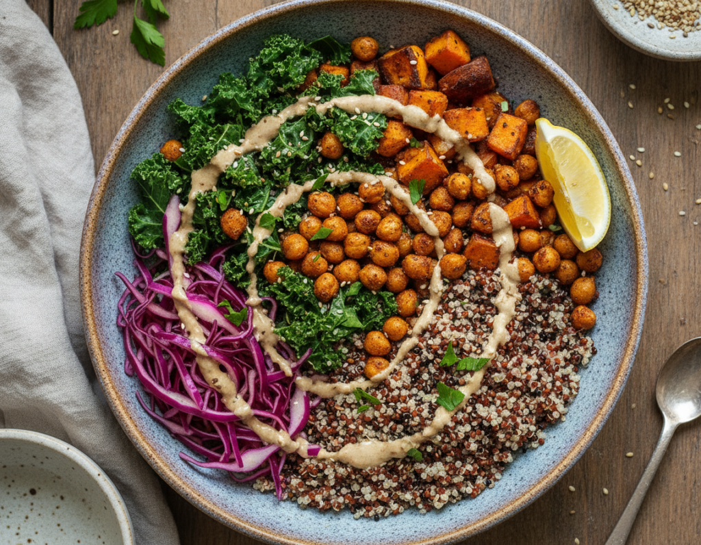 quinoa bowl with roasted vegetables quinoa bowl with roasted vegetables