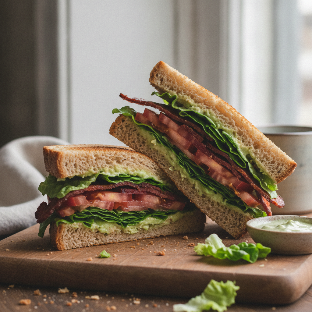 tempeh blt sandwich with avocado tempeh blt sandwich with avocado